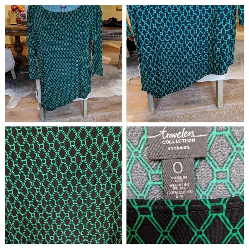 Chico's travelers collection size zero tunic